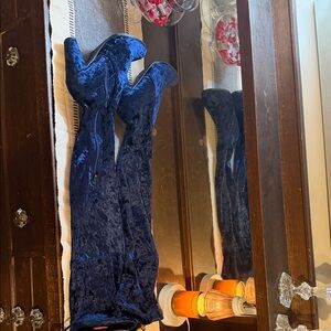 Catherine Malandrino Blue Heeled Boots